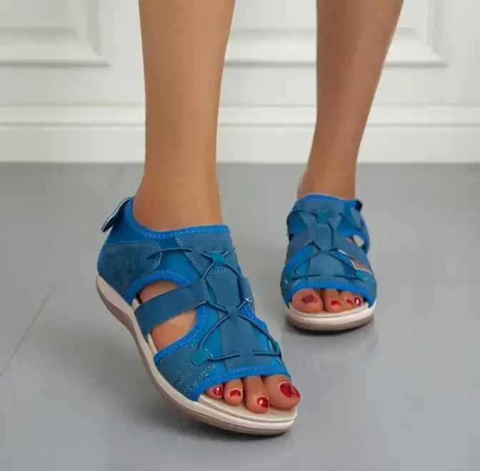 Orthopädische Sandalen mit Klettverschluss Riemen