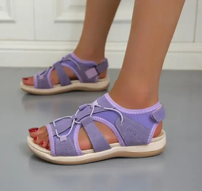 Mila – Women Casual Velcro straps Sandals - Image 23