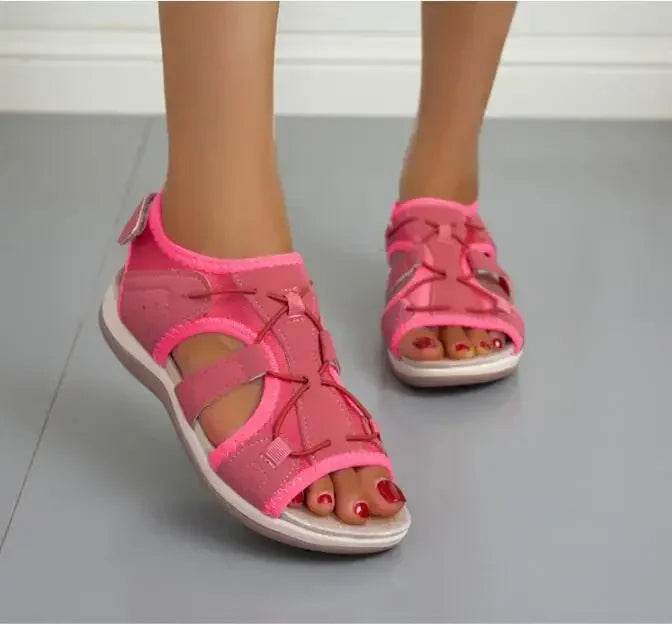 Orthopädische Sandalen mit Klettverschluss Riemen