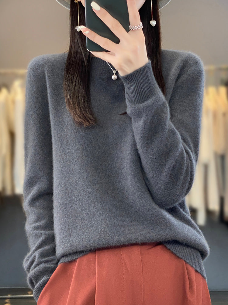 Kirsten | Damen Klassischer Strickpullover mit Langarm