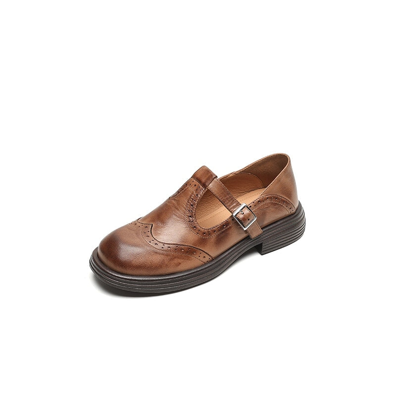 Eleganter Loafer Damen flach mit Riemen