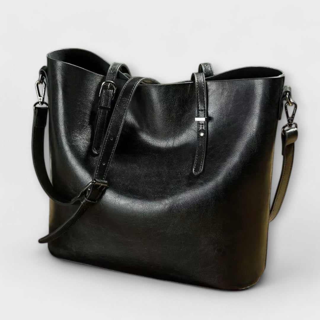 Sandra | Damen Exklusive Schultertasche im klassischen Stil