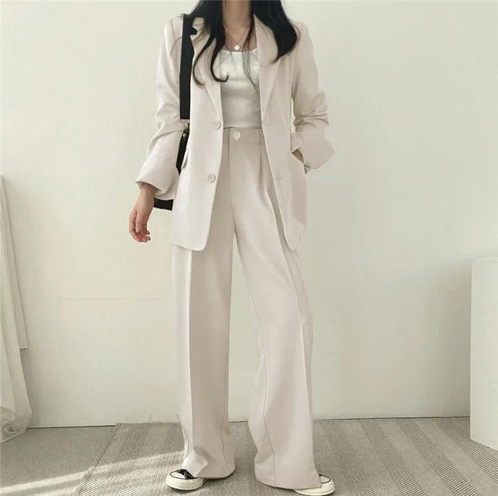 Maria | Damen Zweiteiliges Maßgeschneidertes Anzug-Set mit Langem Blazer