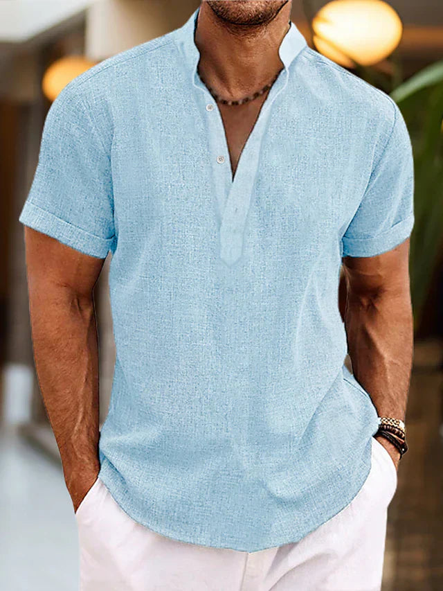 Emil | Herren Kurzarm-Henley Casual-Shirt