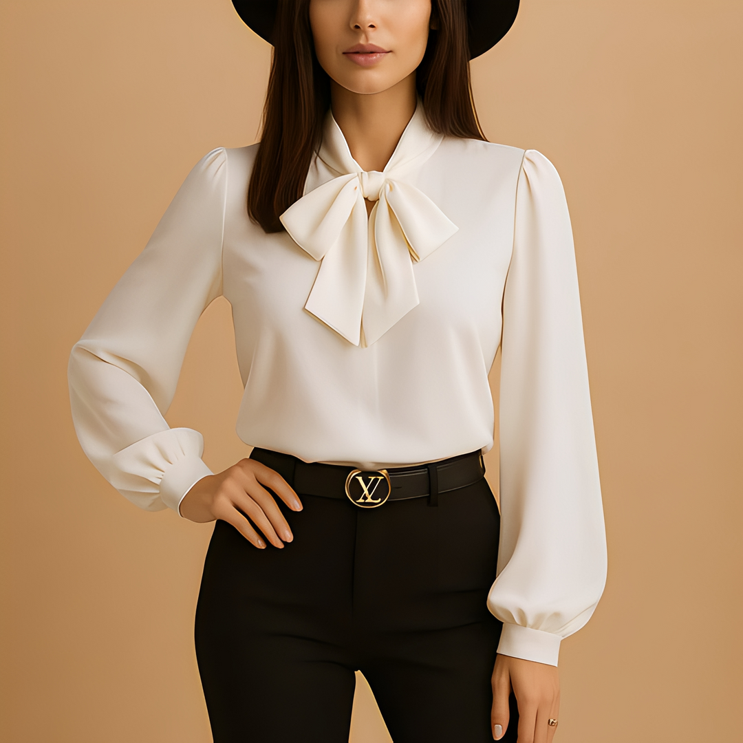 Blainne - Elegante Bluse mit Schleife für Damen
