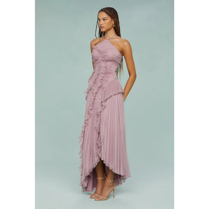 Elora | Damen Maxi Sommerkleid Rüschen Neckholder