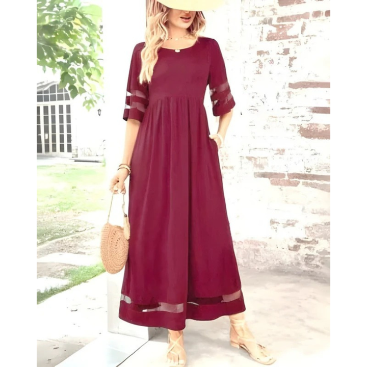 Emma | Damen Cocktail Abendkleid Midi Sommer