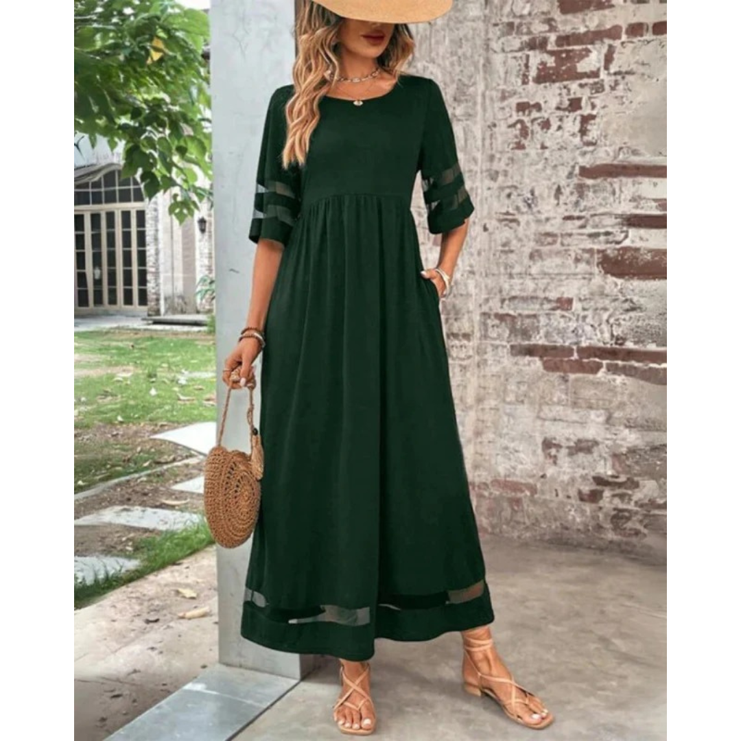 Emma | Damen Cocktail Abendkleid Midi Sommer