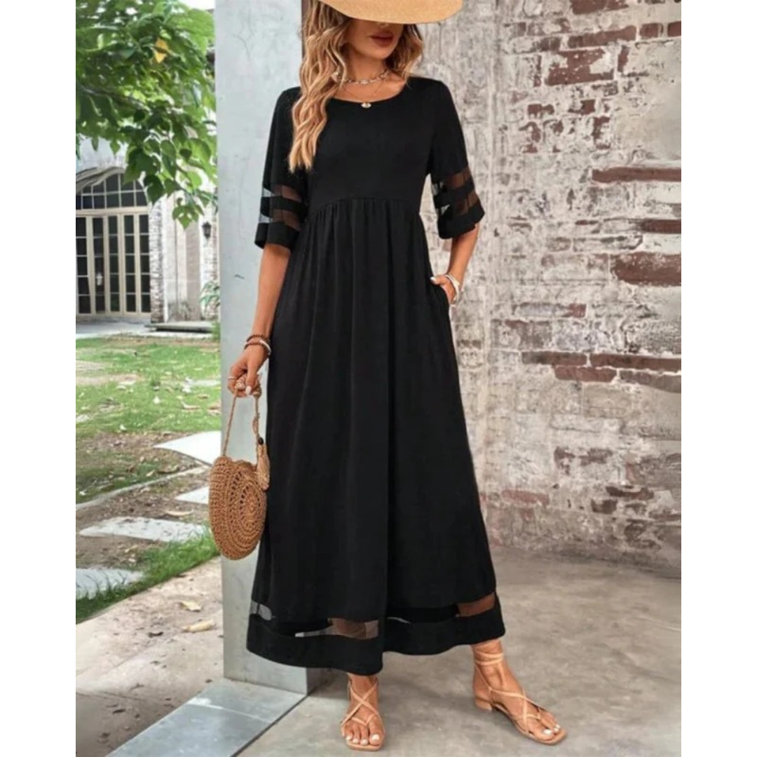 Emma | Damen Cocktail Abendkleid Midi Sommer