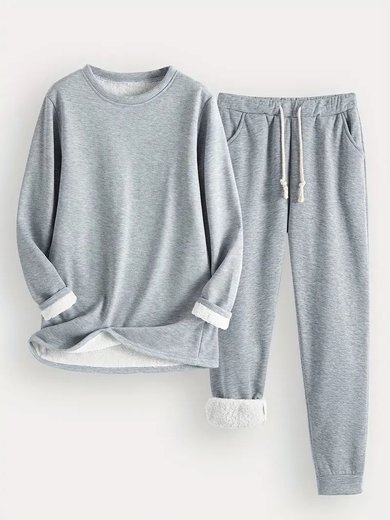 Elfriede | Damen Lässiges Winter-Loungewear-Set