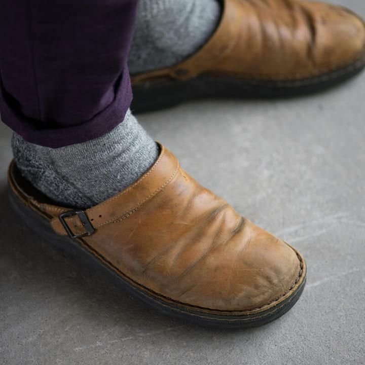 Orthopädische Mules Geschlossene Spitze Offen Hinten