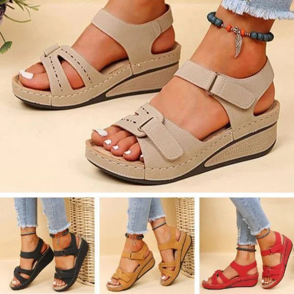 Damen Sandalen Mit Keilabsatz
