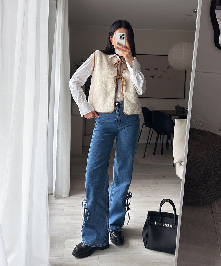 Teddyweste Falina Beige