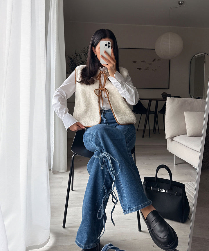 Teddyweste Falina Beige