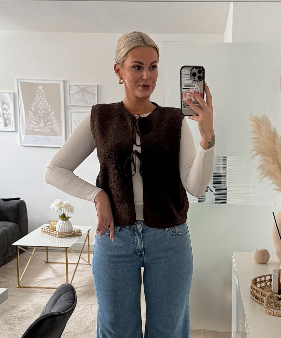 Teddyweste Falina Dunkelbraun Ladypolitan ♡