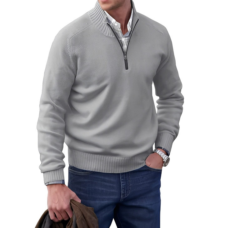 Gabriel - Herrenpullover mit Zipper
