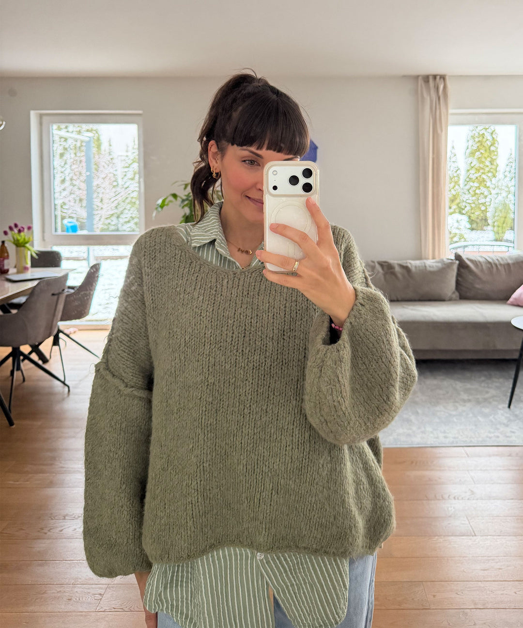 Pullover Cinderella Khaki Ladypolitan ♡
