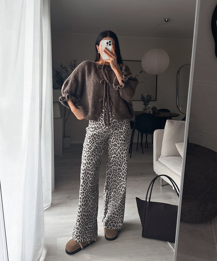Stretch Wide Leg Jeans Feli Leo Ladypolitan ♡