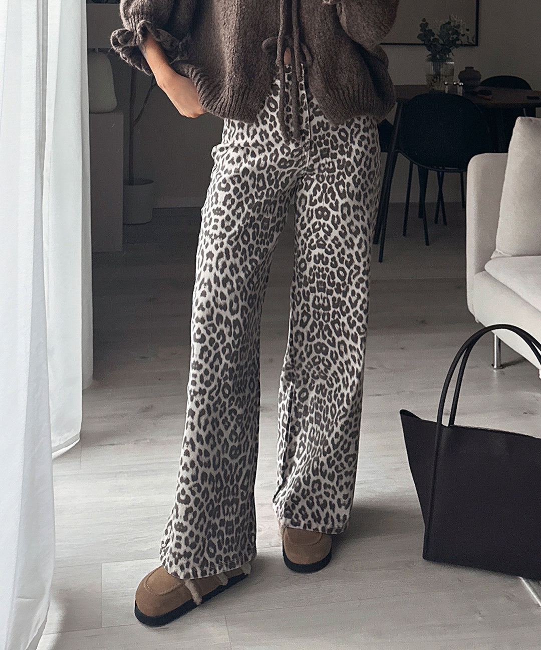 Stretch Wide Leg Jeans Feli Leo Ladypolitan ♡