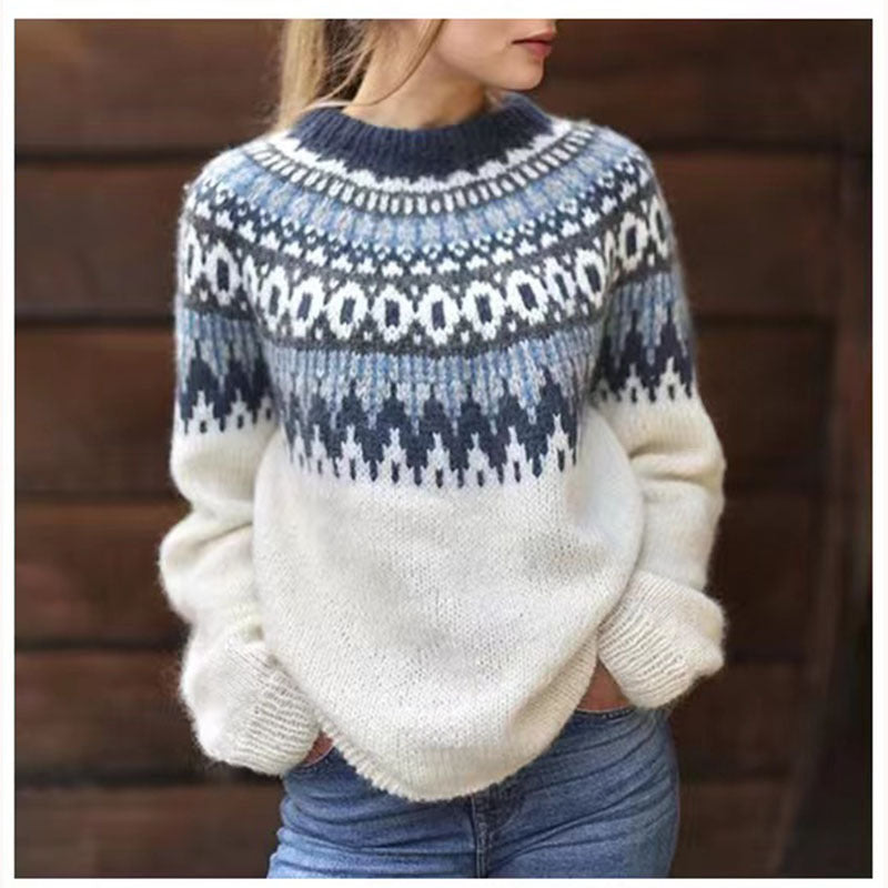 Estelle – Warmer Inselpullover im nordischen Stil