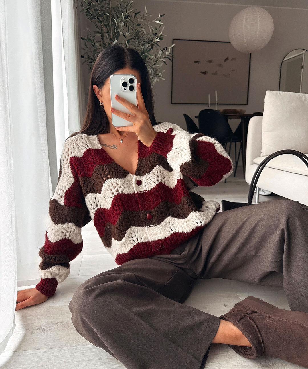 Cardigan Sana Weinrot Ladypolitan ♡