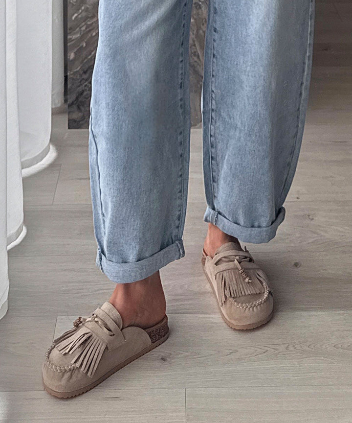 Pantoletten Rina Beige