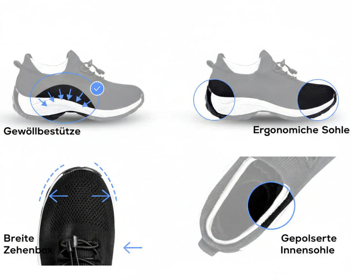 Unisex-Orthopädische Sneaker mit Fußgewölbestütze