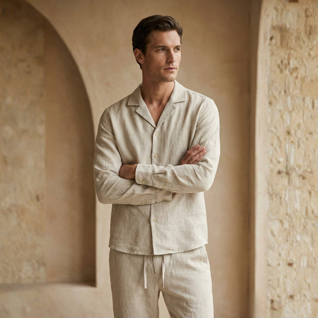 Christian –  Lightweight Linen Shirt & Pants Combo for Men  - Image 2
