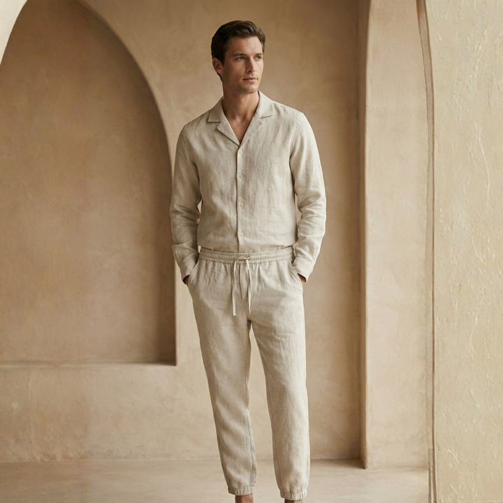 Christian –  Lightweight Linen Shirt & Pants Combo for Men  - Image 3