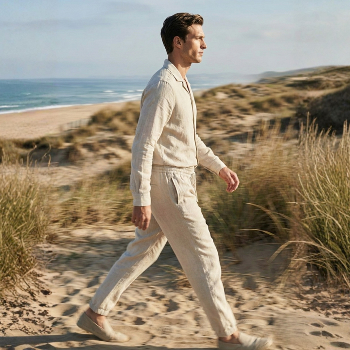 Christian –  Lightweight Linen Shirt & Pants Combo for Men  - Image 10
