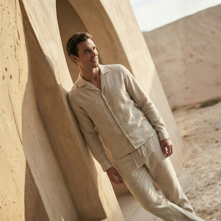 Christian –  Lightweight Linen Shirt & Pants Combo for Men  - Image 6