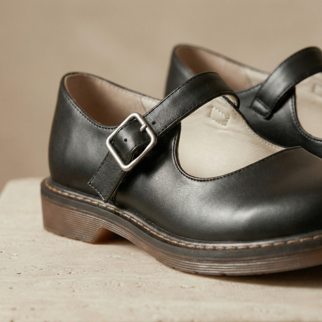Lydia – Vintage Leather Mary Janes - Image 4