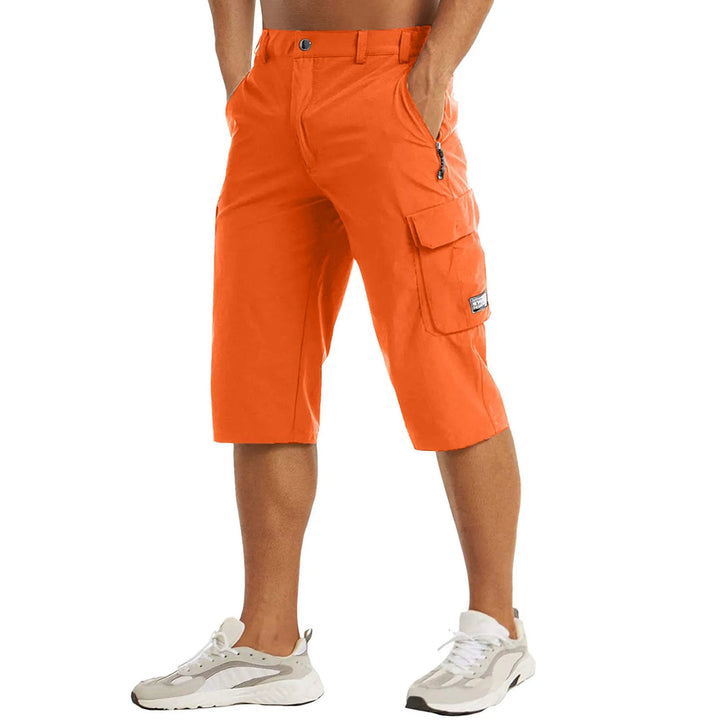 Erik | Herren Reißverschluss Tasche Utility Cargo-Shorts