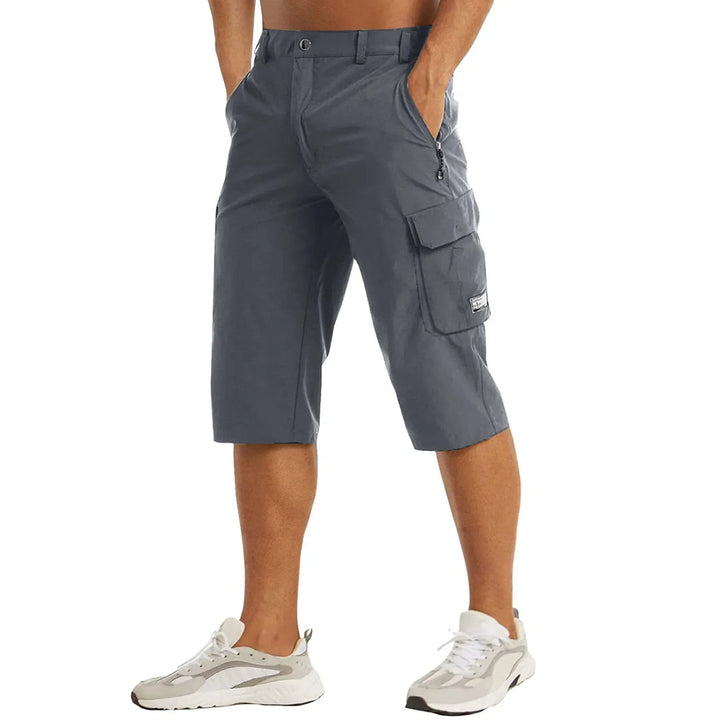 Erik | Herren Reißverschluss Tasche Utility Cargo-Shorts