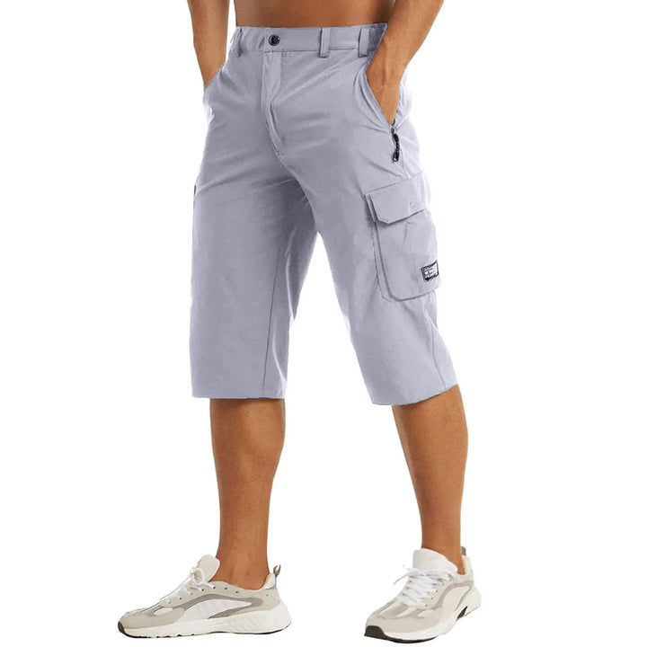 Erik | Herren Reißverschluss Tasche Utility Cargo-Shorts