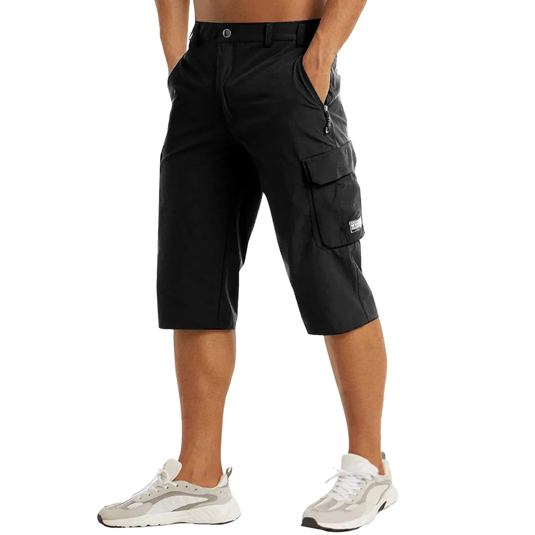 Erik | Herren Reißverschluss Tasche Utility Cargo-Shorts