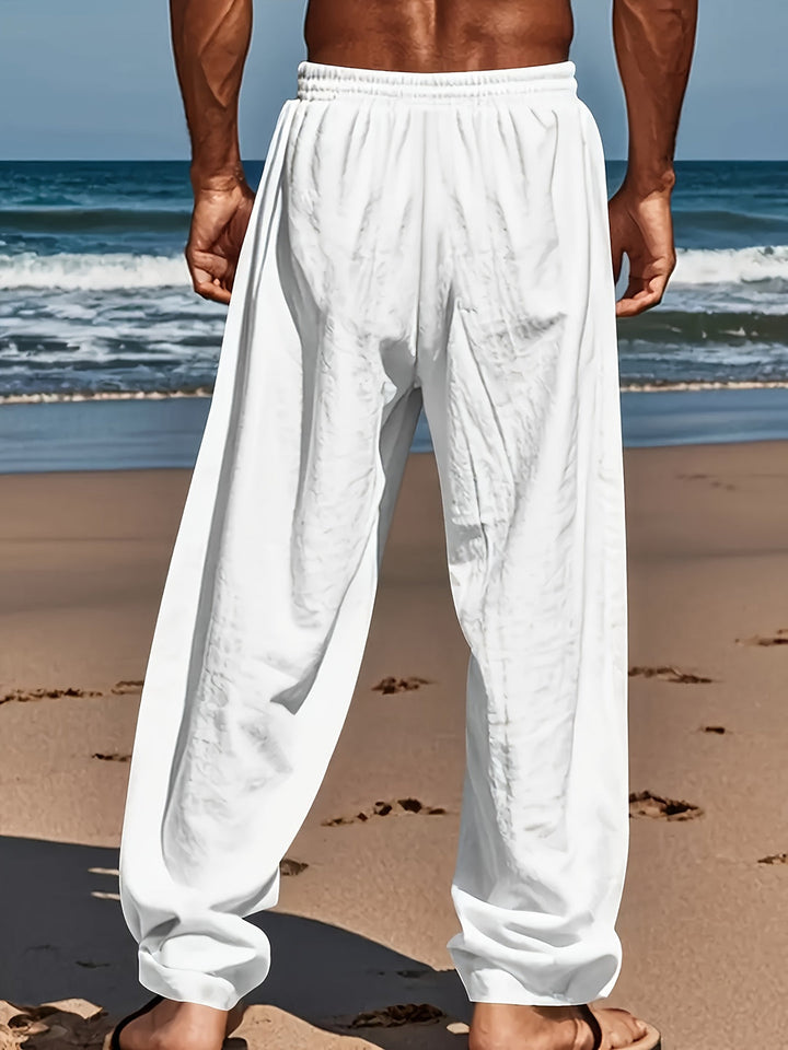 Nicole – Men's Yoga & Beach Pants Cotton-Linen for Men - Image 5