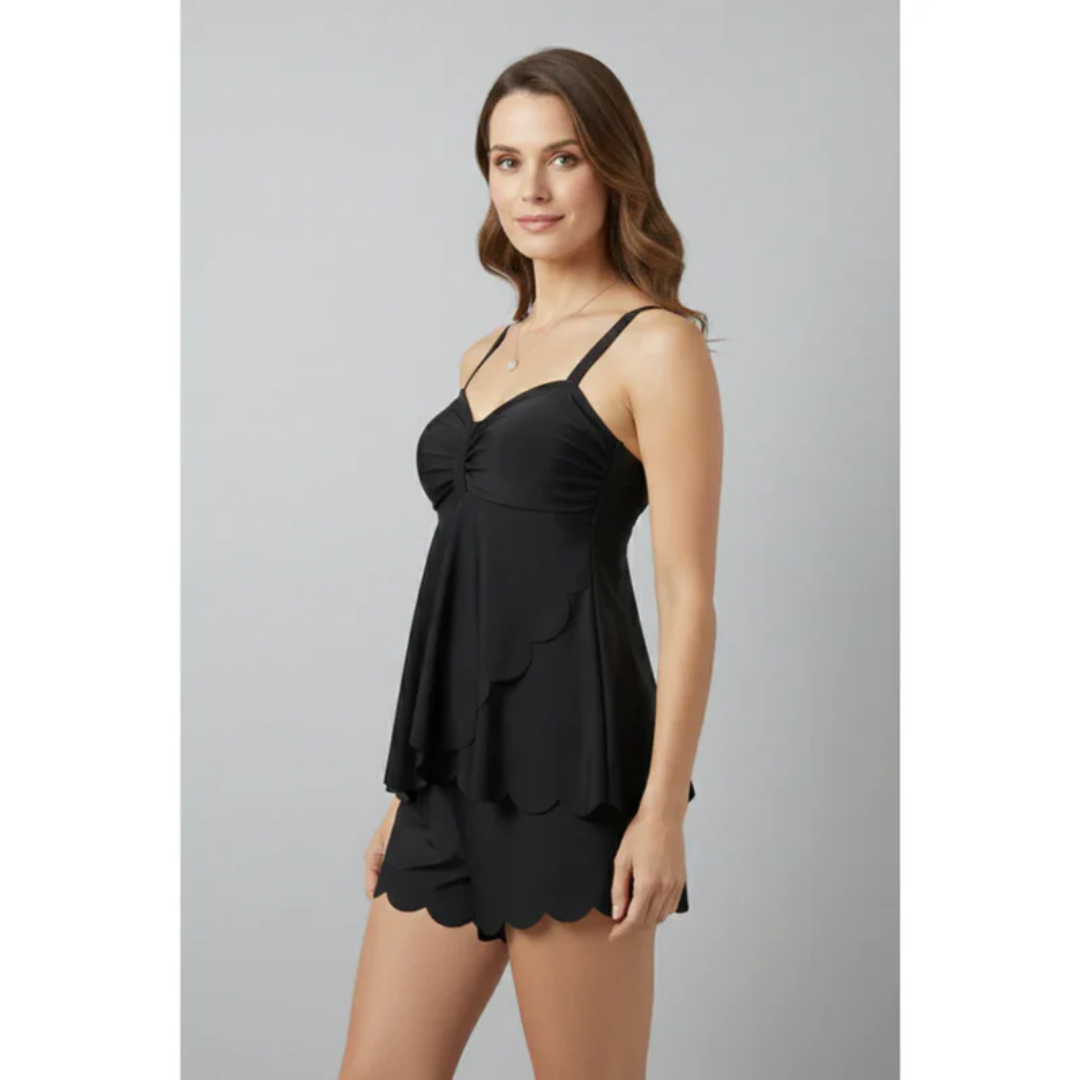 Franziska | Damen Tankini Set Sommer Badeshorts Sportlich