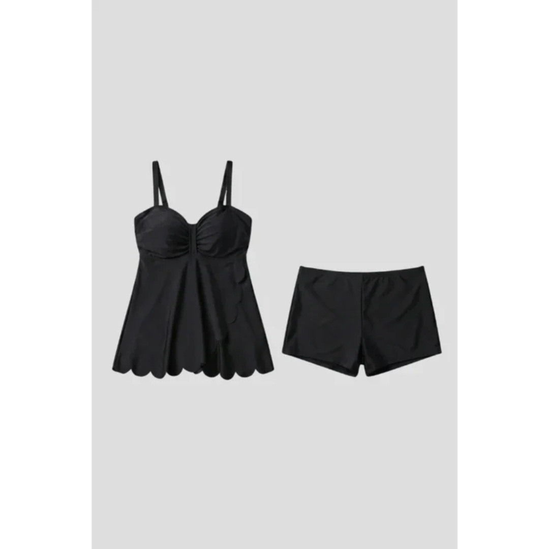 Franziska | Damen Tankini Set Sommer Badeshorts Sportlich