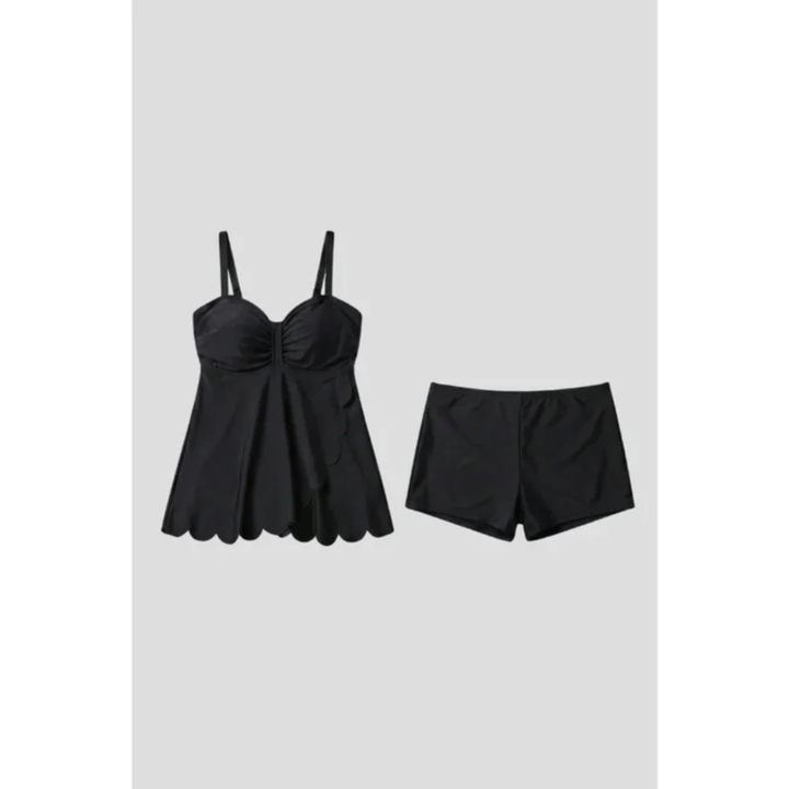 Franziska | Damen Tankini Set Sommer Badeshorts Sportlich