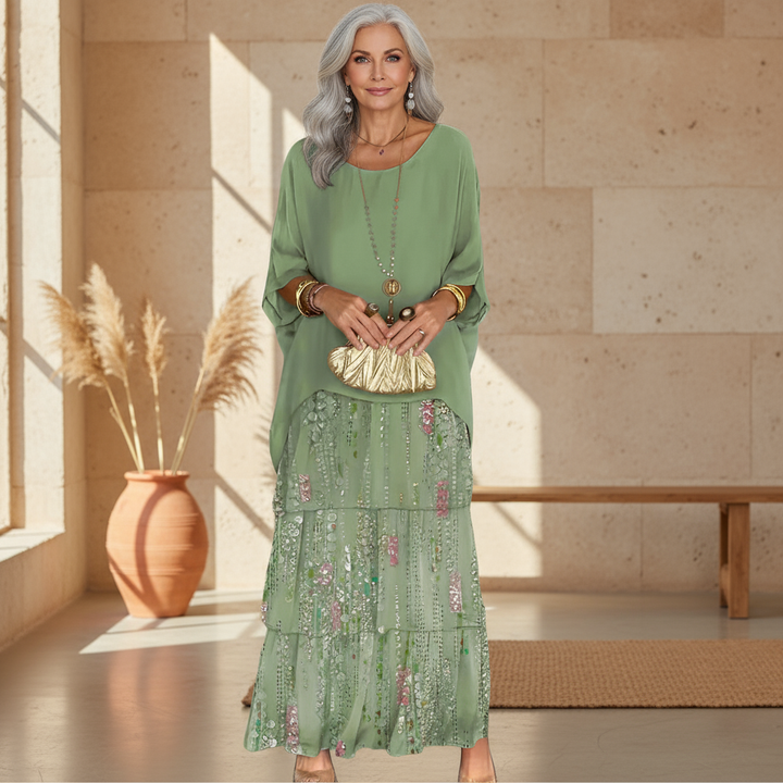 Laura – Elegant Layered Boho  Dress for Women - Image 1