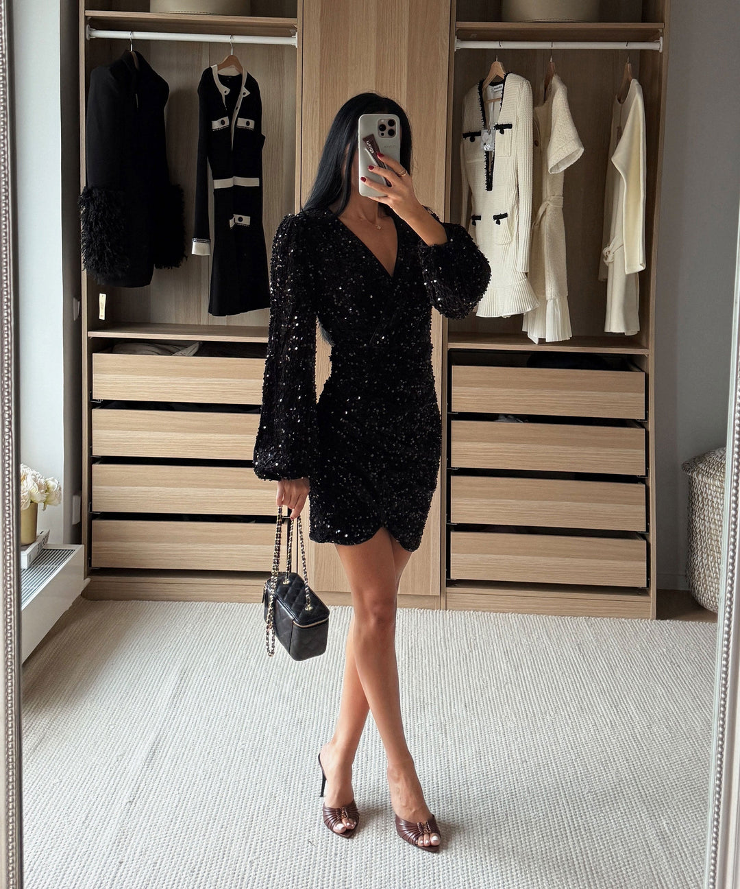Mini Kleid Sonia Schwarz Ladypolitan ♡