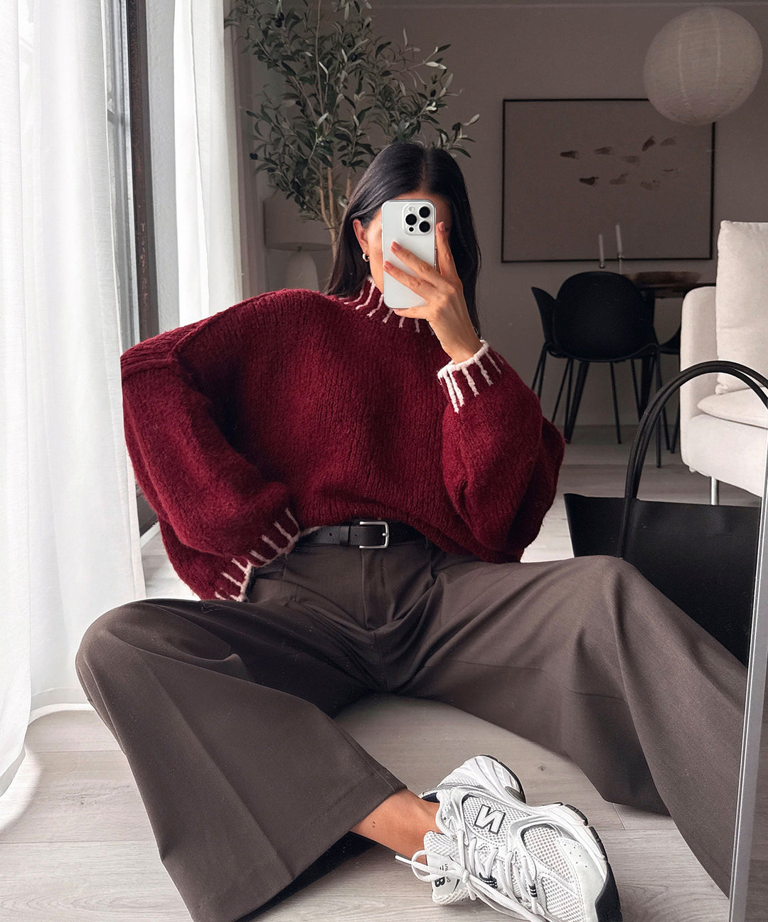 Pullover Salma Weinrot Ladypolitan ♡