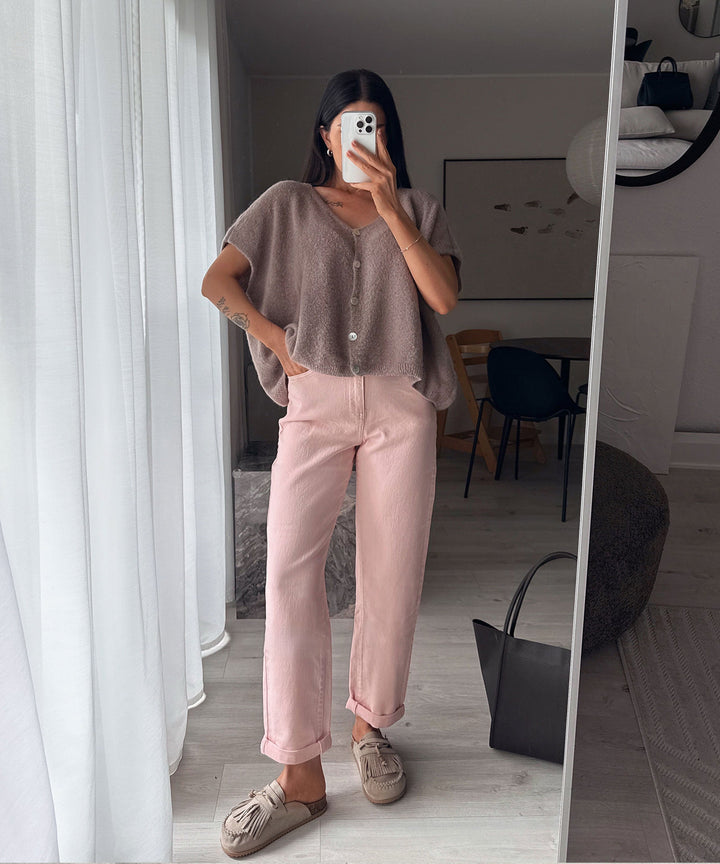 Stretch Mom Jeans Leava Rosa Ladypolitan ♡