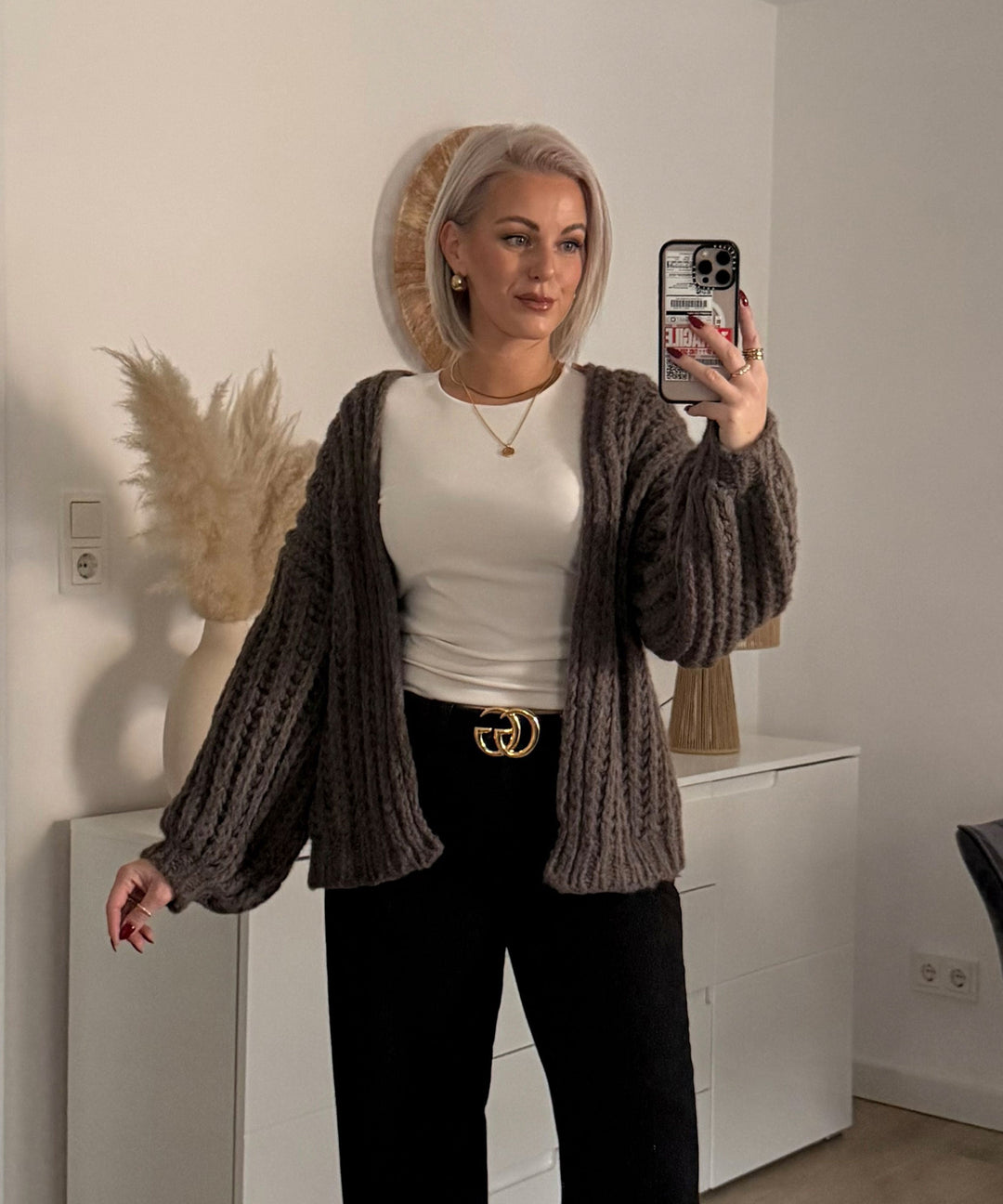 Strickjacke Gelina Braun Ladypolitan ♡