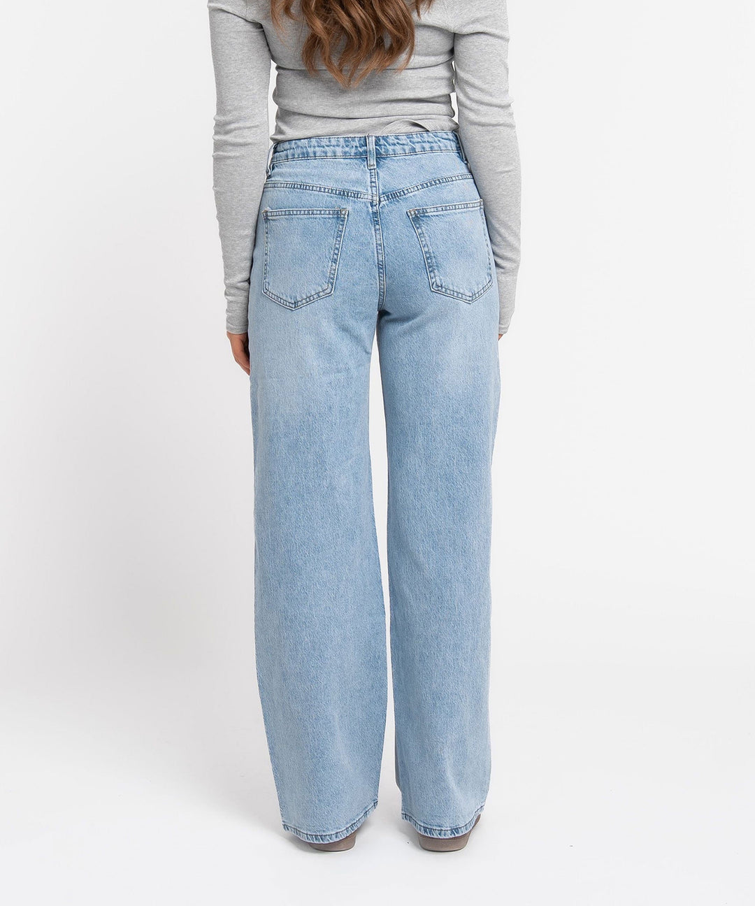 Stretch Straight Leg Jeans Galia Hellblau Ladypolitan ♡