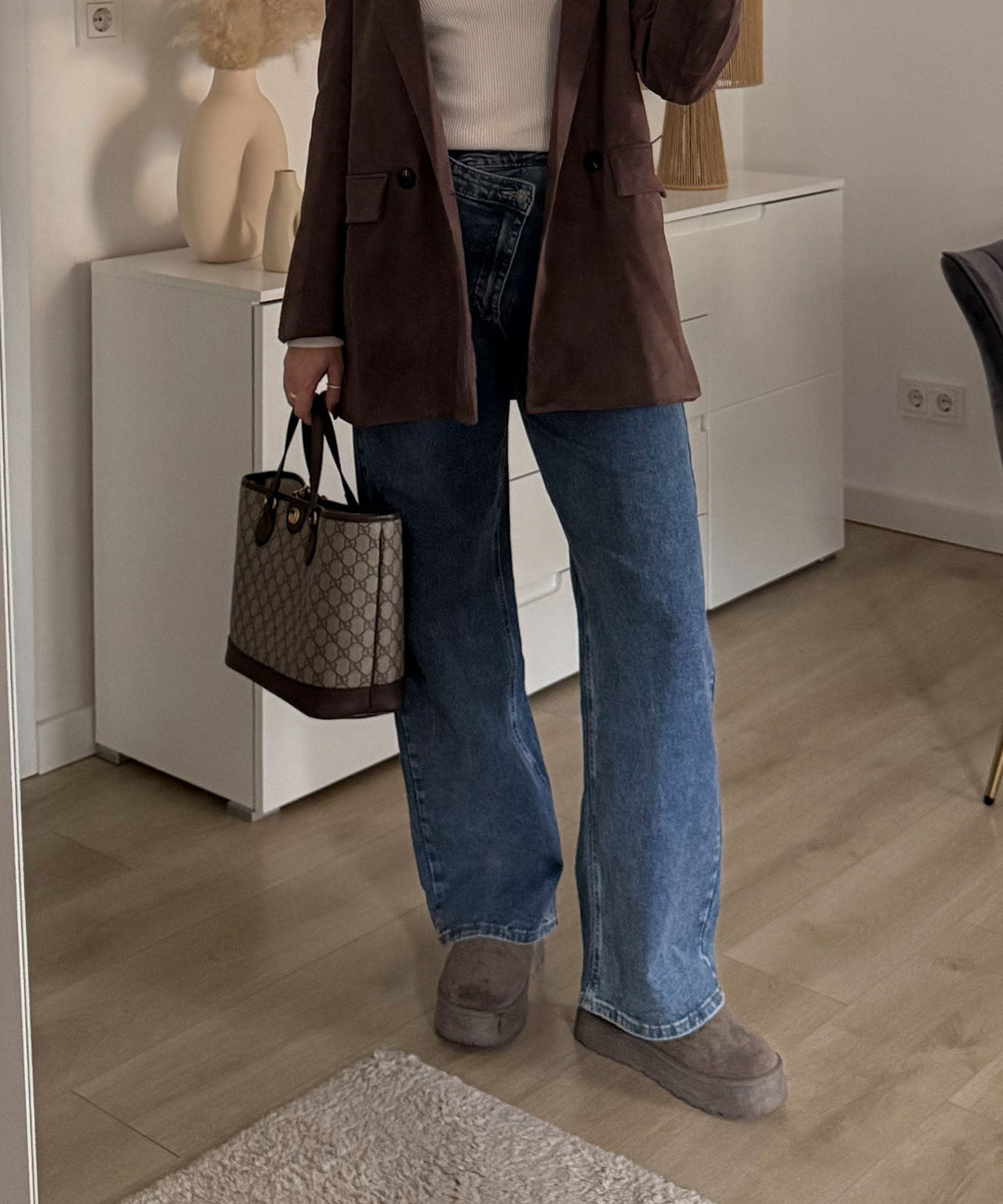 Stretch Straight Leg Jeans Galia Blau Ladypolitan ♡