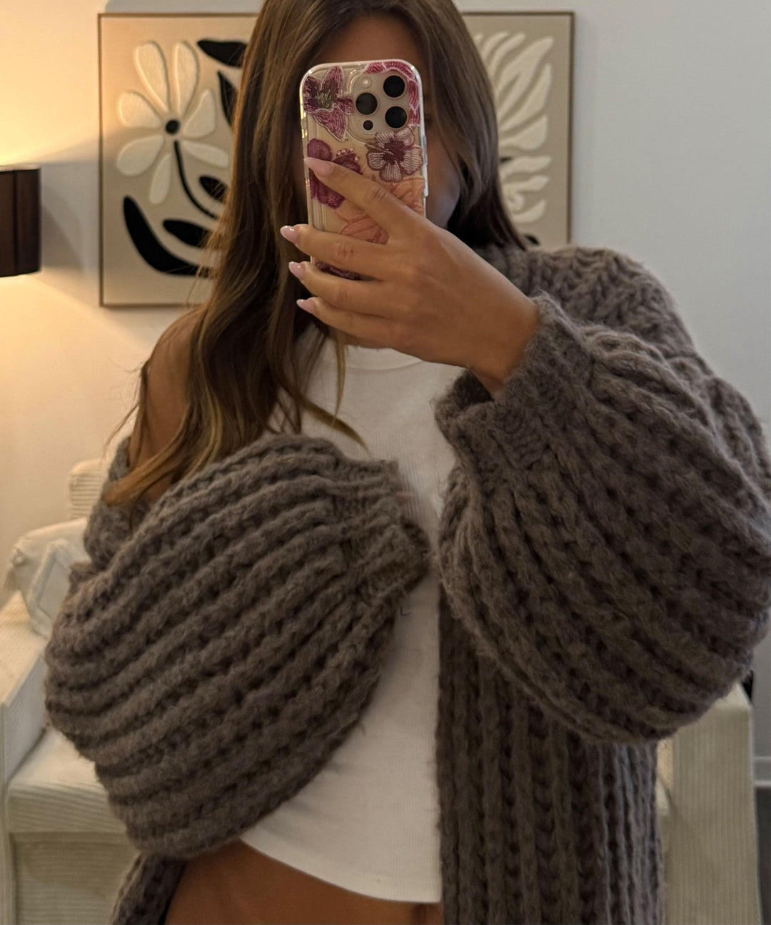 Strickjacke Gelina Braun Ladypolitan ♡