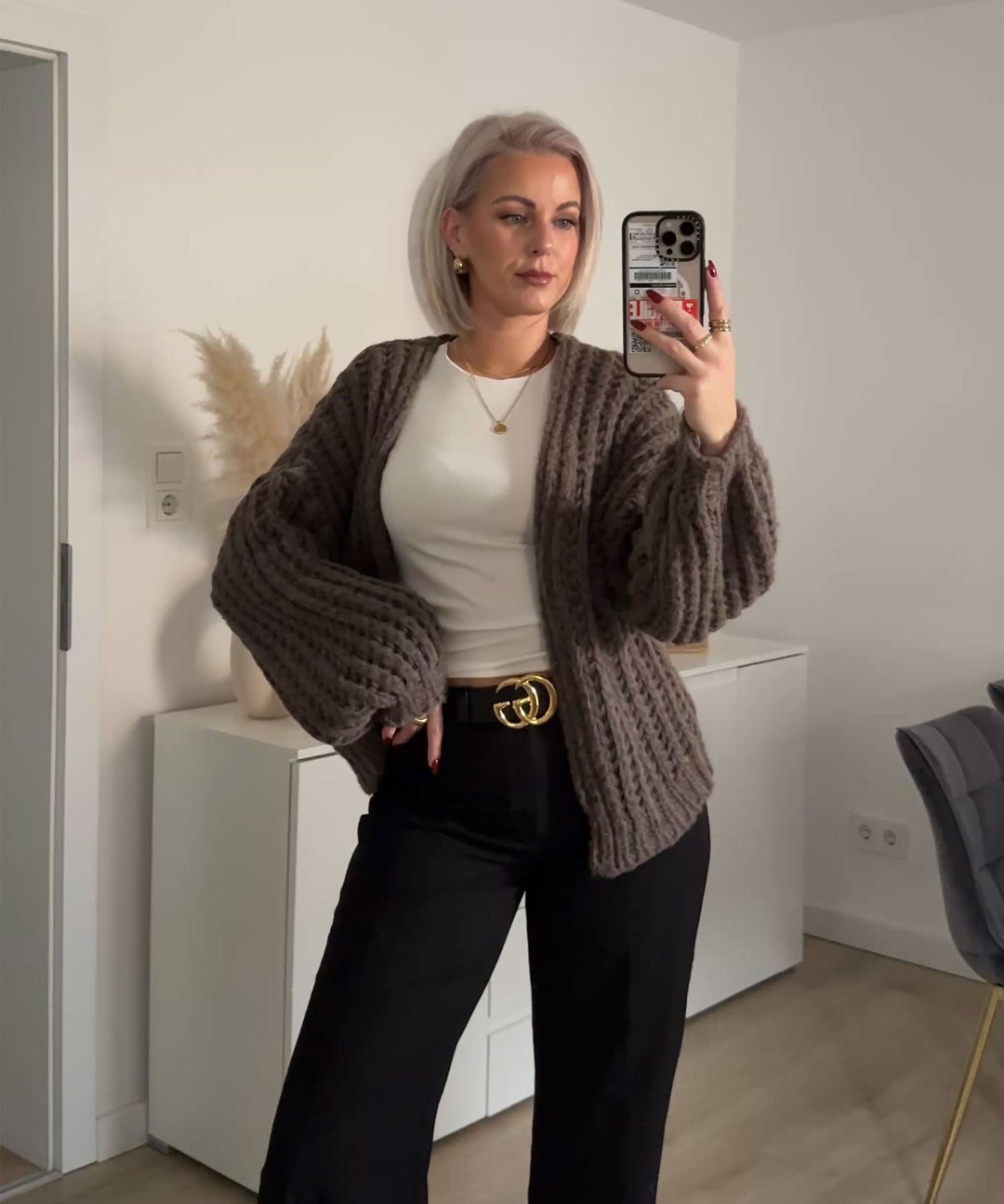 Strickjacke Gelina Braun Ladypolitan ♡