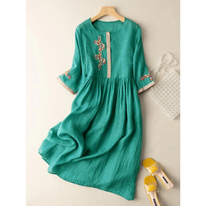 Gertrud | Damen Sommerkleid Midi Für Sommer